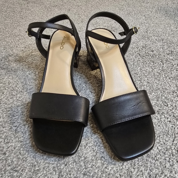 Aldo Gleawia Block Heel Animal Print Classic Mobwife Size 7 - Picture 2 of 9